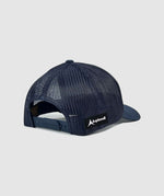 Topaz Origins Leather Patch Hat ~ Navy