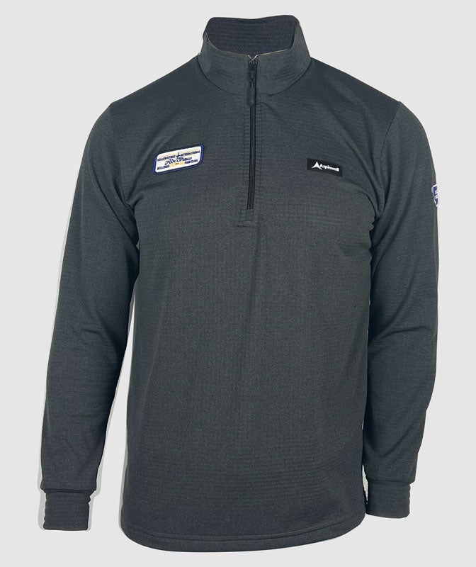 Off-The-Grid 1/4 Zip Polartec Fleece Yellowstone Airshow Patch ~ Gunmetal  Grey