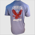 America 250 Tribute T-Shirt ~ Heather Blue