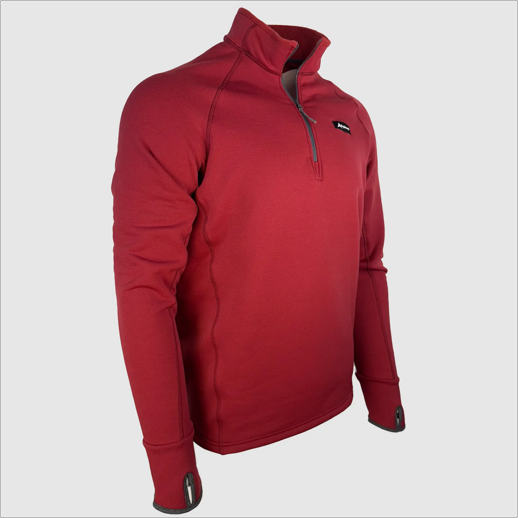 Ascential 1/4 Zip Polartec Fleece ~ Crimson