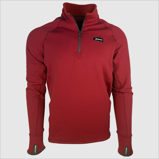 Ascential 1/4 Zip Polartec Fleece ~ Crimson