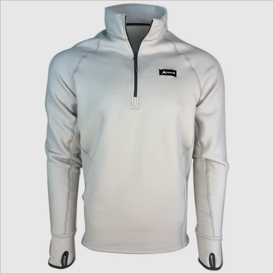 Ascential 1/4 Zip Polartec Fleece ~ Light Grey