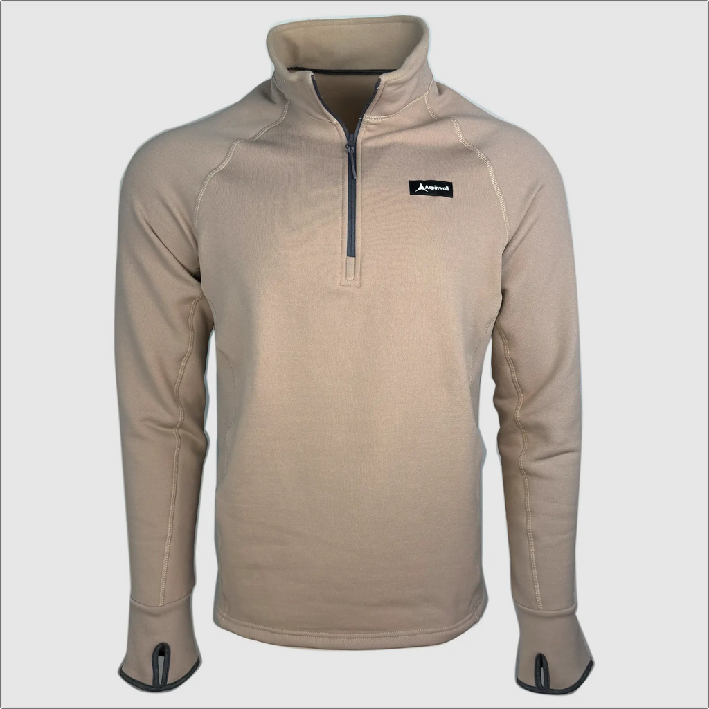 Ascential 1/4 Zip Polartec Fleece ~ Base Tan