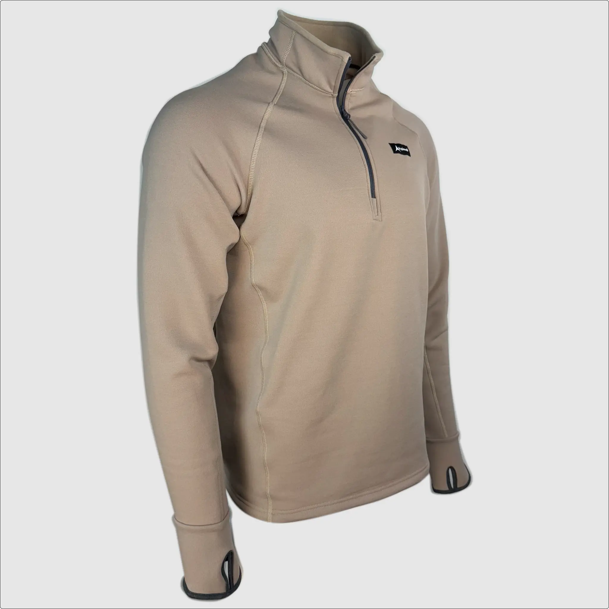 Ascential 1/4 Zip Polartec Fleece ~ Base Tan