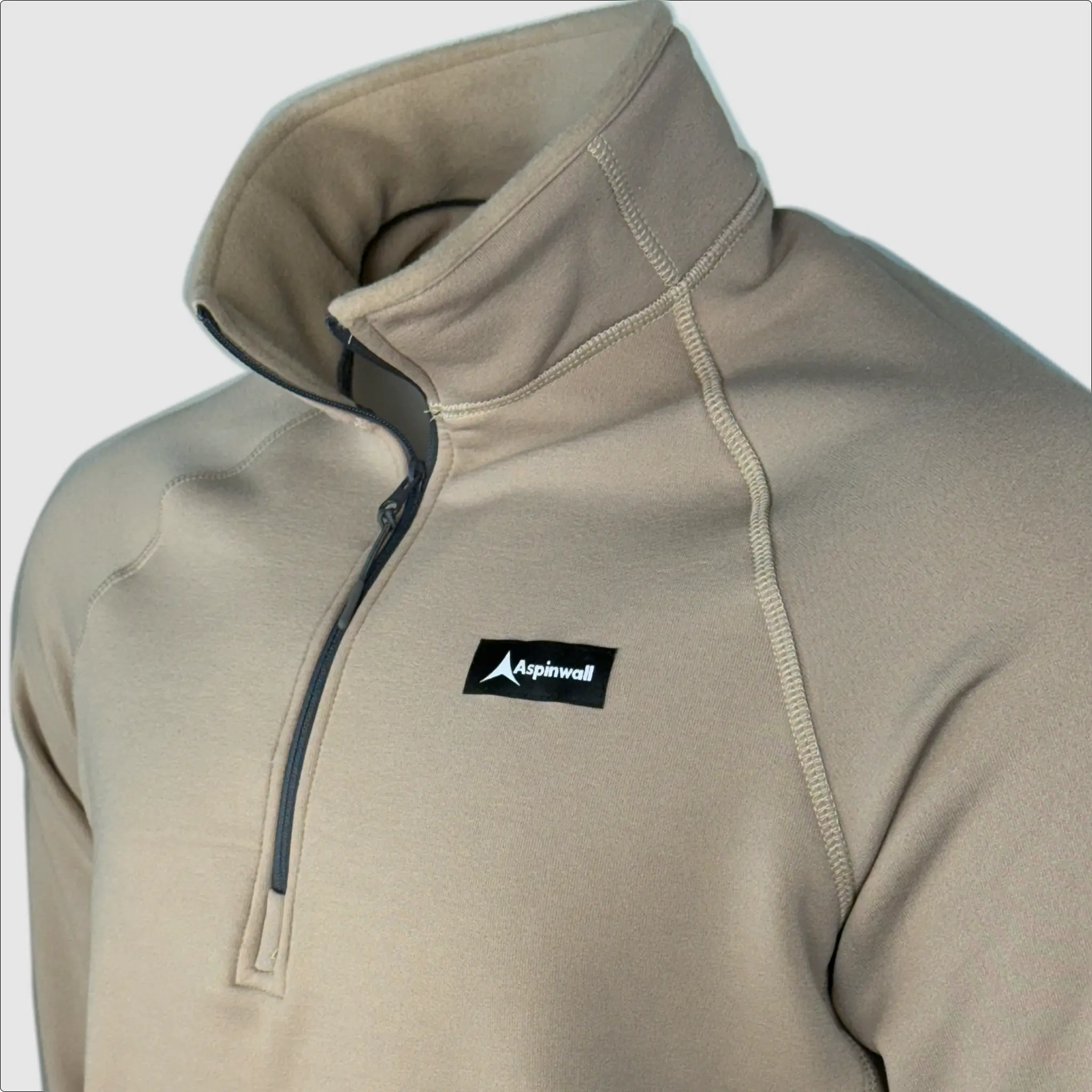 Ascential 1/4 Zip Polartec Fleece ~ Base Tan