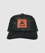 Granite Vertical Trademark Leather Patch Hat ~ Black Camo