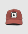 Bighorn Hat Tree Rubber Patch ~ Salmon Run