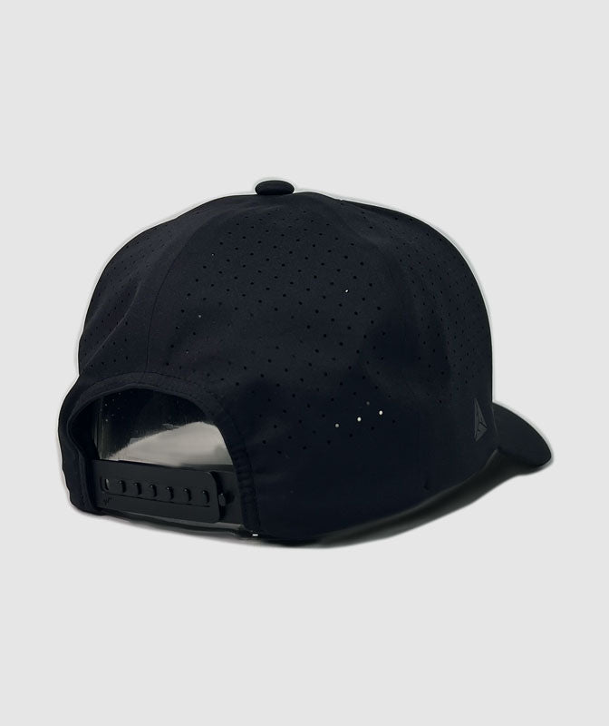 Cliffside Vertical Trademark Rubber Patch Hat ~ Black