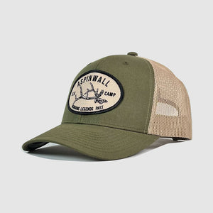 Granite Elk Camp Embroidered Patch Hat~ Khaki / Olive