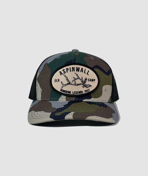 Elk Camp Patch Hat ~ Easy Company Camo