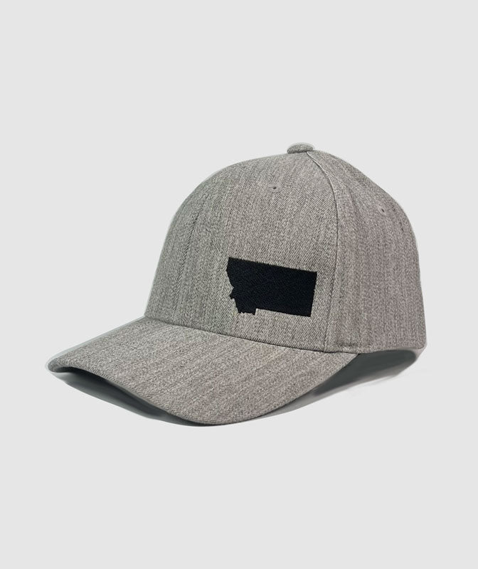 Flexfit Montana State Hat ~ Heather Grey