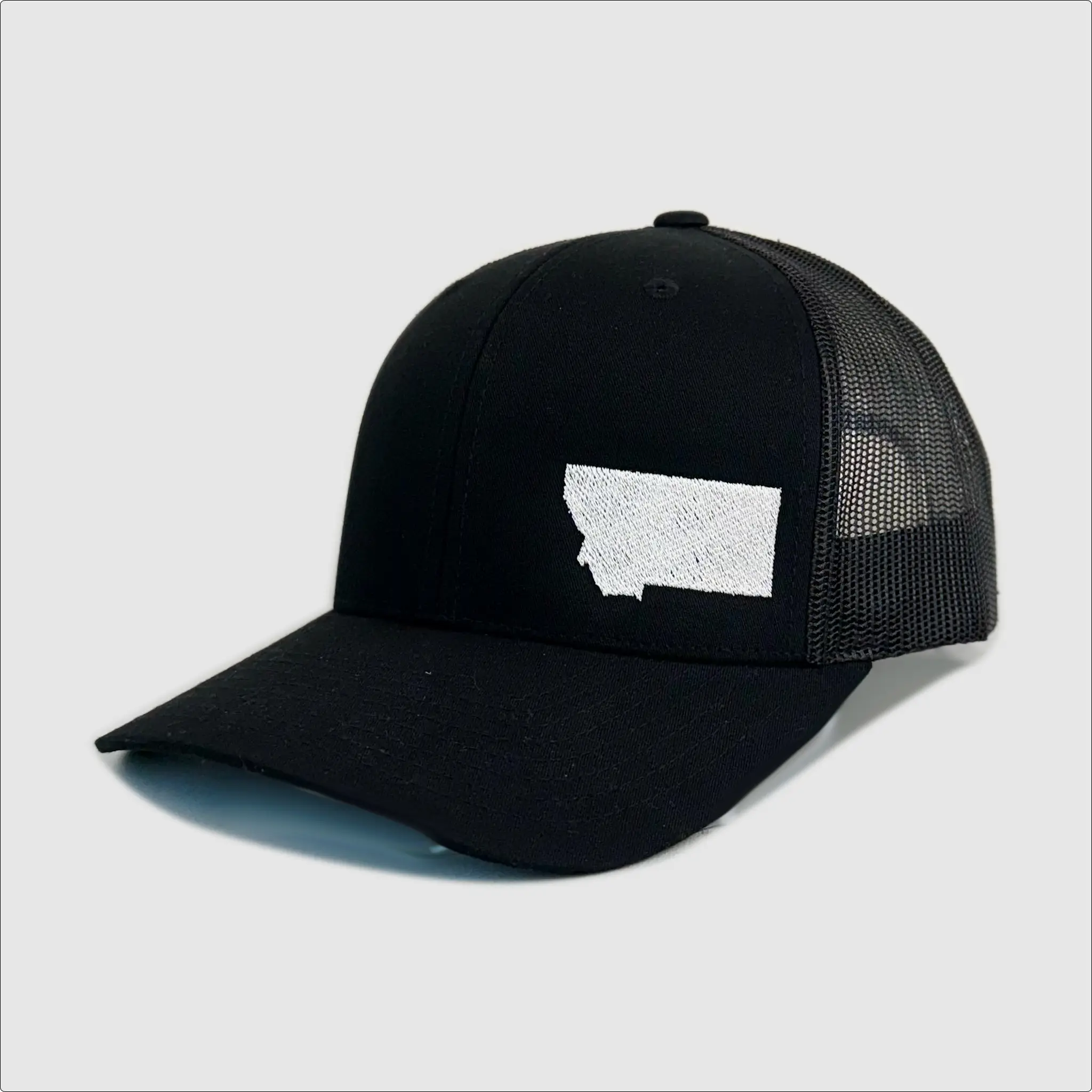 Granite Montana State Hat ~ Black / White
