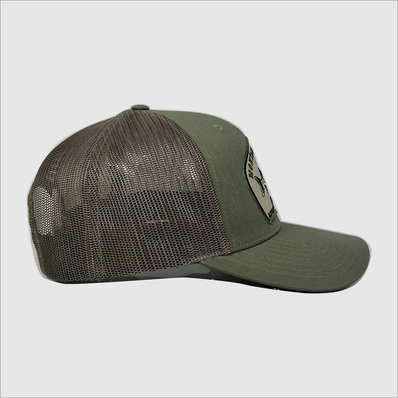 Granite Walleye Hat ~ Light Olive Green