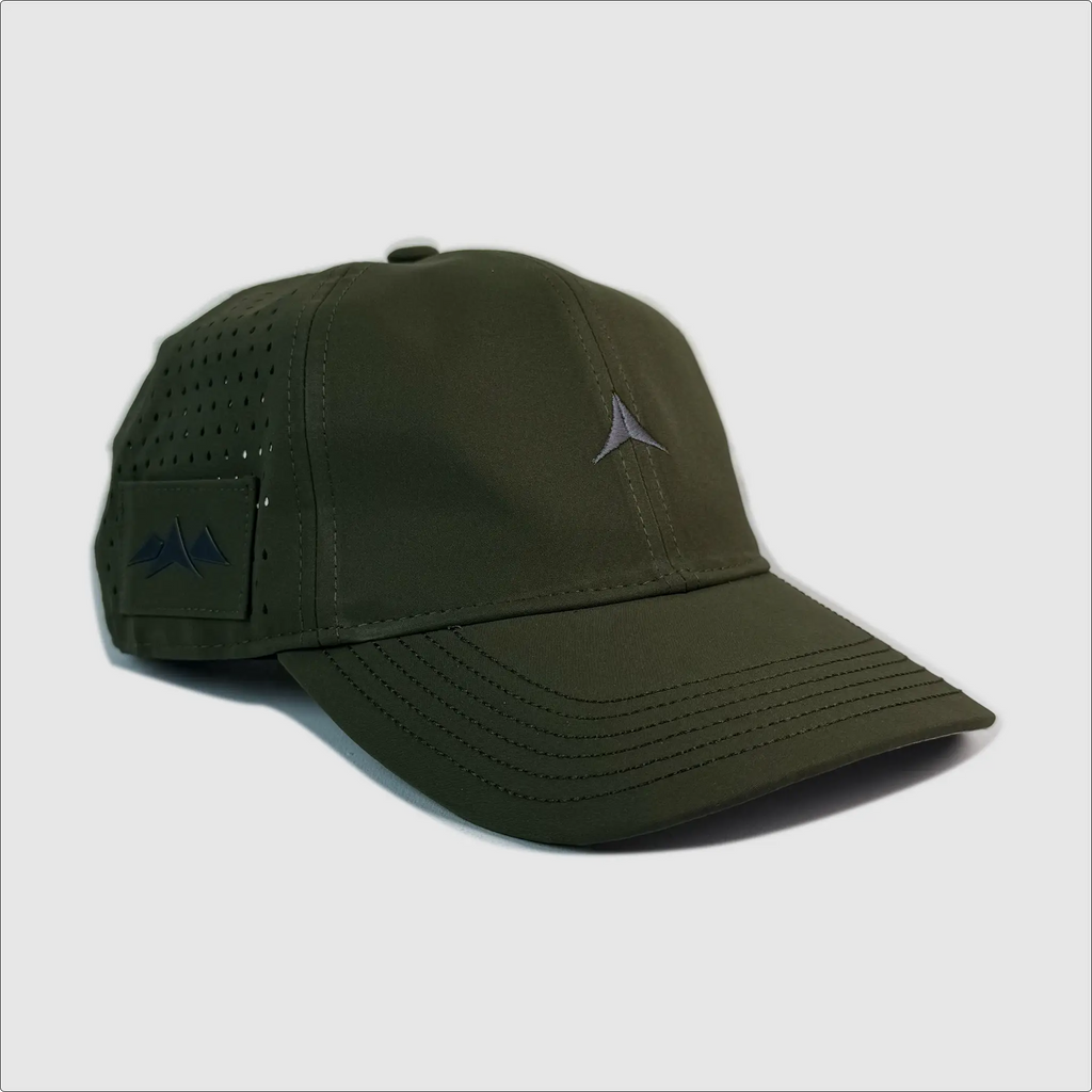 Hamilton Hat Subtle 'A' Embroidery ~ Olive Drab O.D. Green