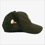 Hamilton Hat Vertical Trademark Rubber Patch ~ Olive Drab O.D. Green