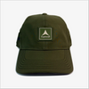Hamilton Hat Vertical Trademark Rubber Patch ~ Olive Drab O.D. Green
