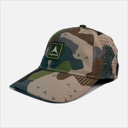 Hamilton Hat Vertical Trademark Rubber Patch ~ Easy Company Camo