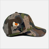 Hamilton Hat Vertical Trademark Rubber Patch ~ Easy Company Camo