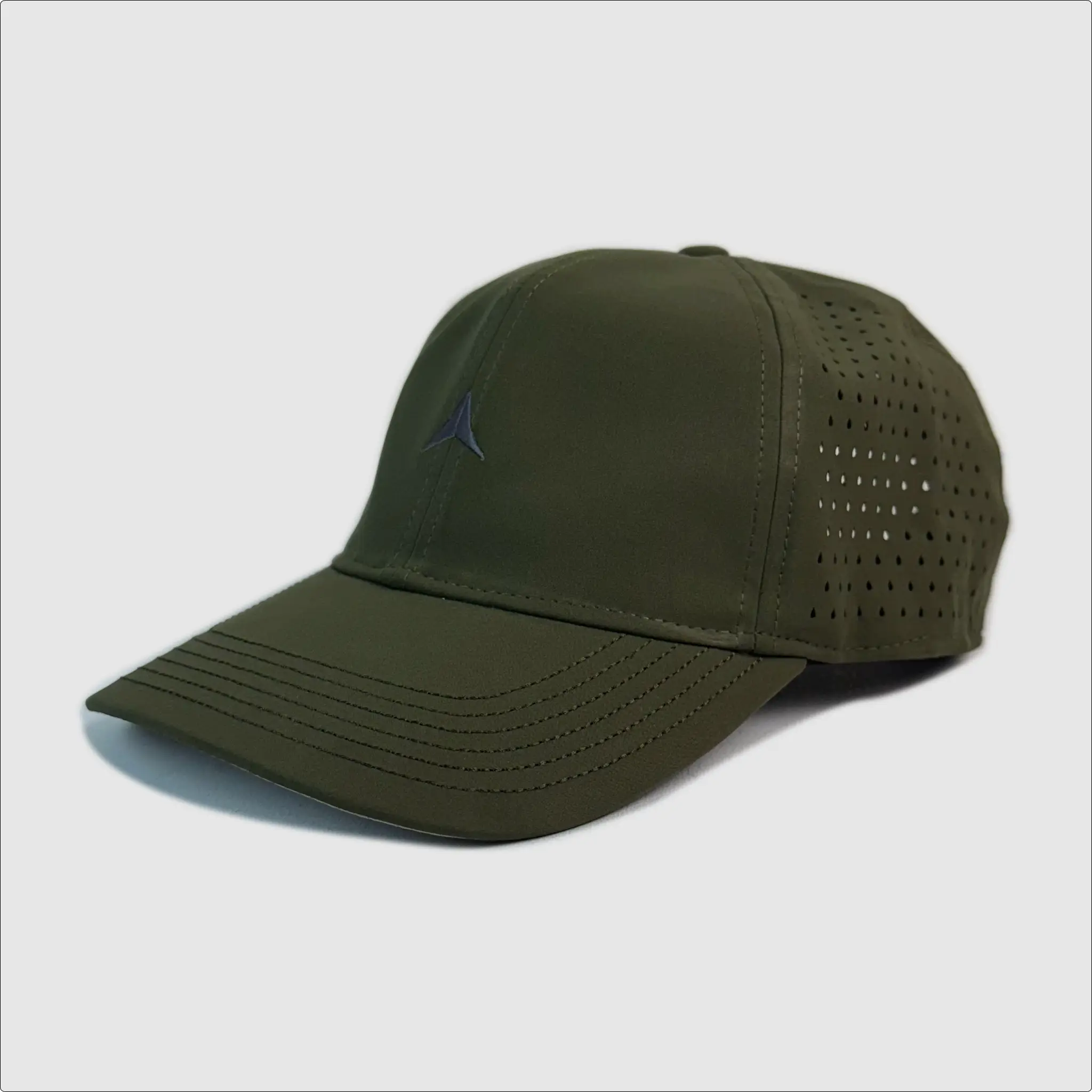 Hamilton Hat Subtle 'A' Embroidery ~ Olive Drab O.D. Green