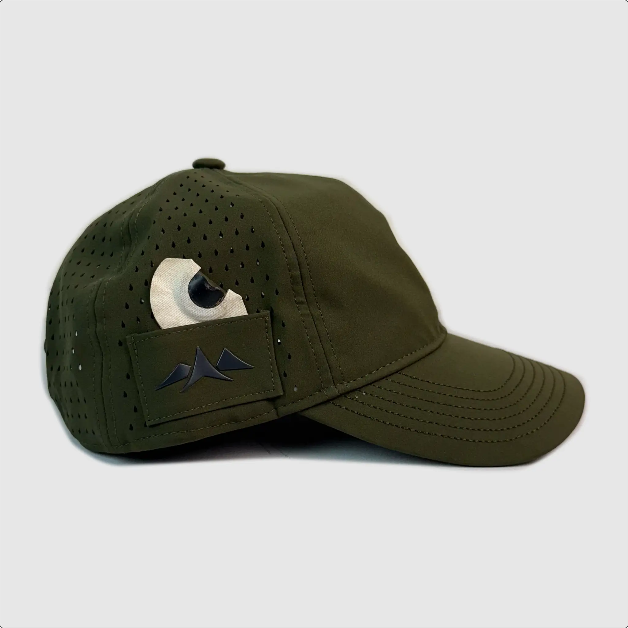 Hamilton Hat Subtle 'A' Embroidery ~ Olive Drab O.D. Green