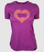 Heart Montana Marias Womens T-Shirt ~ Field Berry