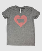 Montana Heart Kids T-Shirt ~ Grey