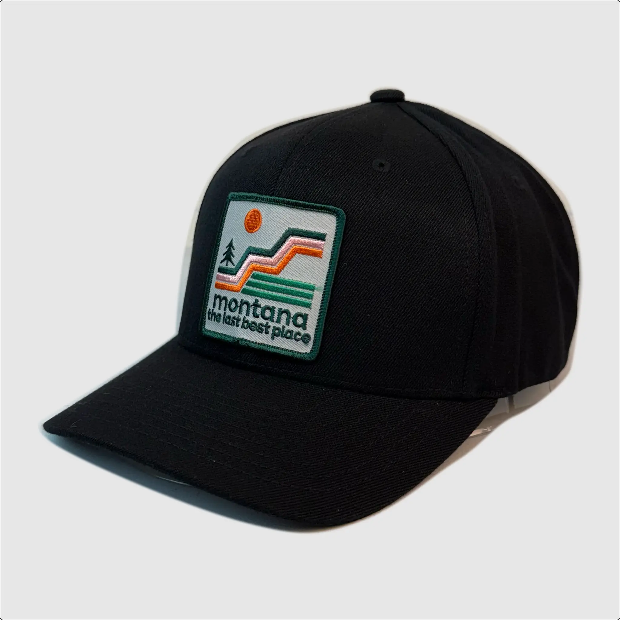 Flexfit Last Best Place Patch Hat ~ Black