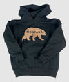 Montana Bear Kid Metcalf Hoodie ~ Black