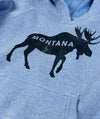 Montana Moose Kid Metcalf Hoodie ~ Sky Blue