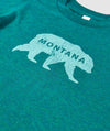 Montana Bear Kid T-Shirt ~ Evergreen / Forest