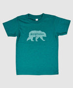 Montana Bear Kid T-Shirt ~ Evergreen / Forest