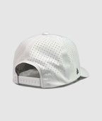 Cliffside Vertical Trademark Rubber Patch Hat ~ White