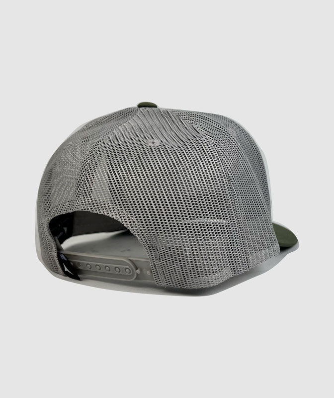 Meals on Wheels Embroidery Icon Patch Hat ~ Olive / Grey