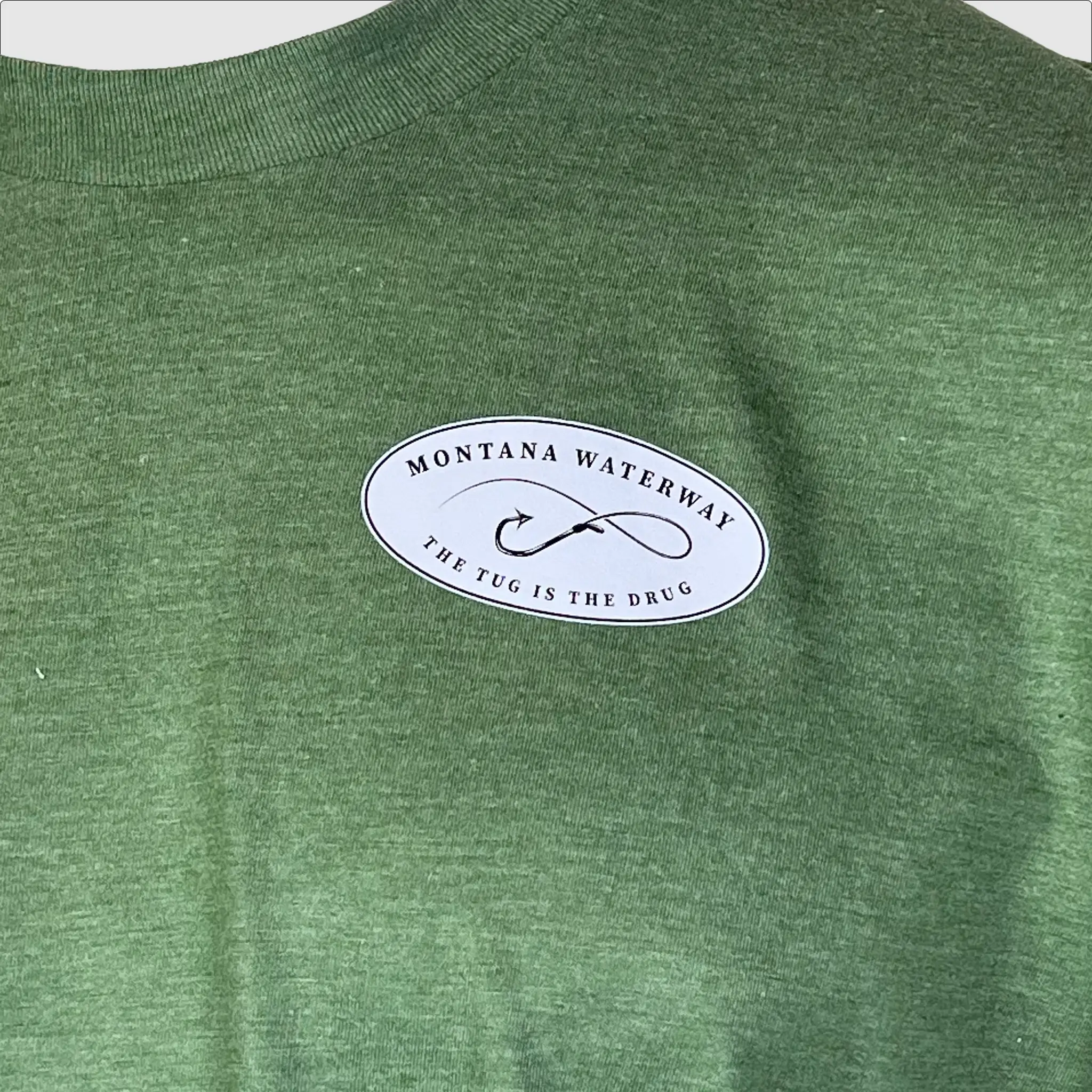 Montana Waterway Walleye T-Shirt ~ Heather Olive