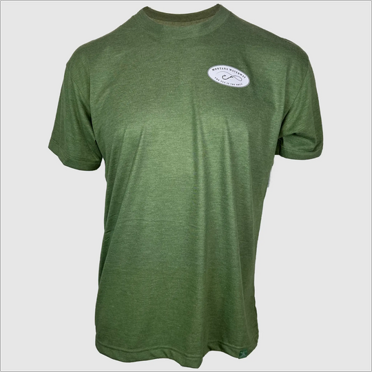 Montana Waterway Walleye T-Shirt ~ Heather Olive