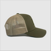Vertical Trademark Granite Rubber Patch Hat ~ Olive / Khaki