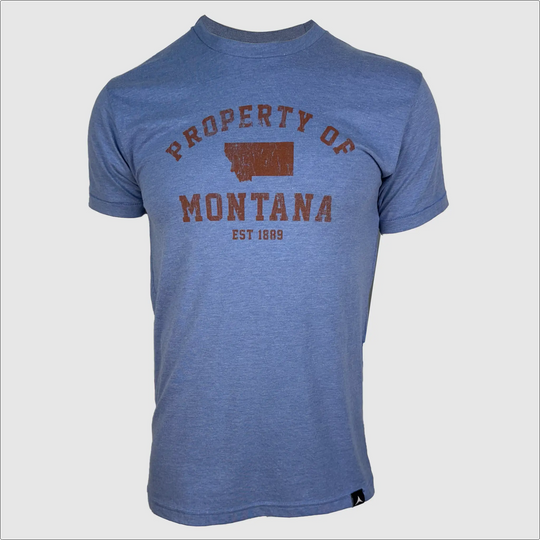 Property of Montana T-Shirt ~ Heather Blue