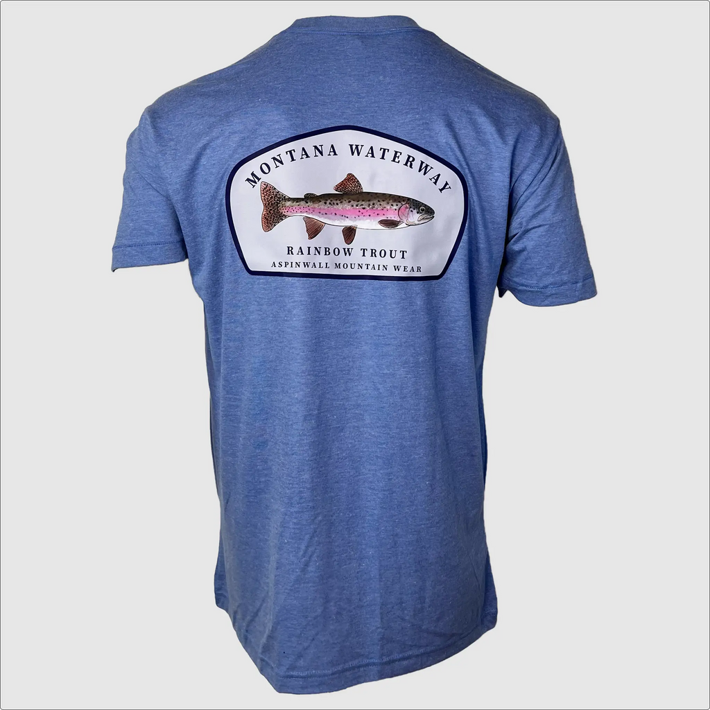 Rainbow Trout T-Shirt ~ Lake Blue