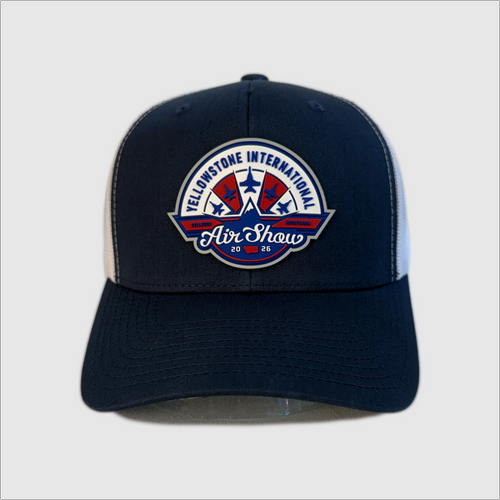 Airshow Granite Hat ~ Navy/White