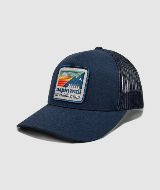 Topaz Retro Adventure Patch Hat ~ Navy