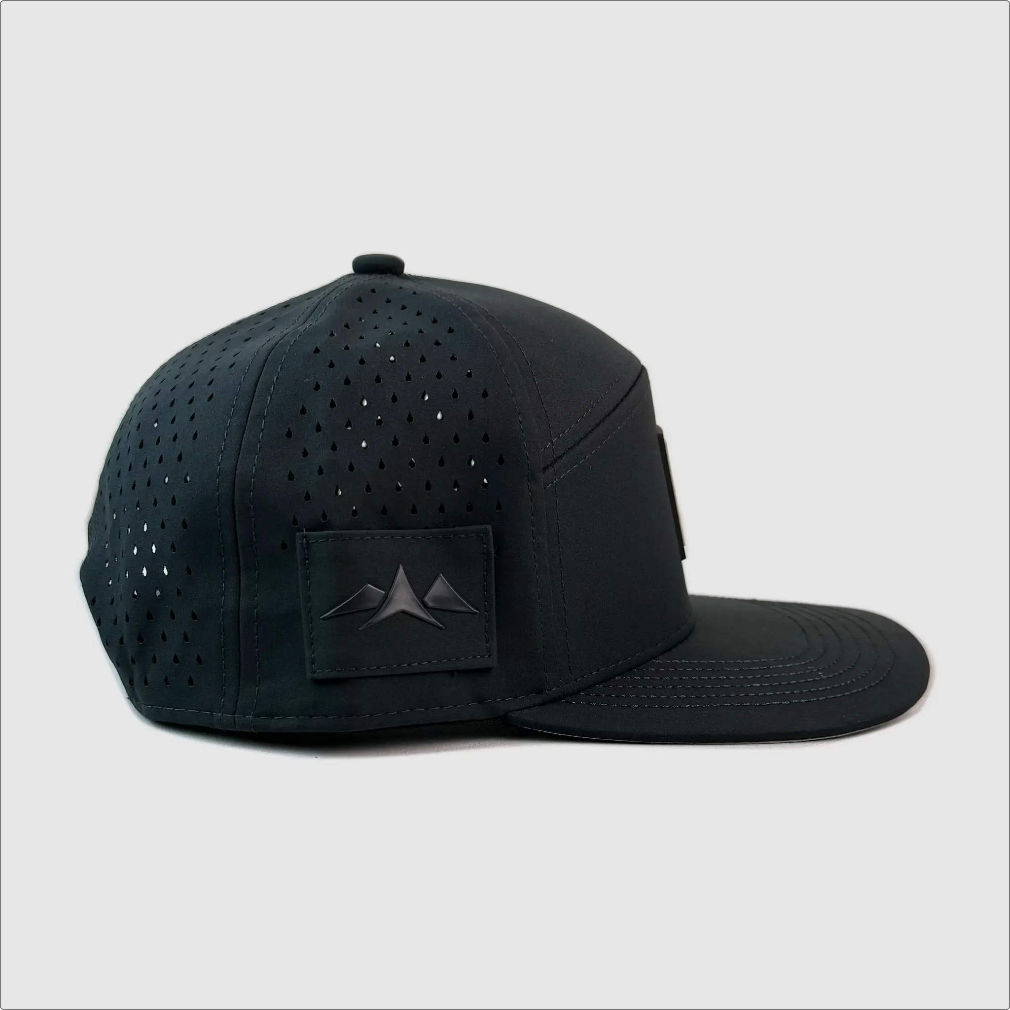 Wapiti Hat Vertical Trademark Rubber Patch ~ Shadow