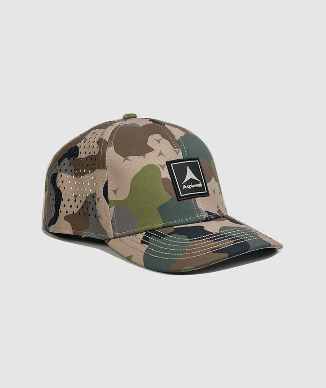 Sheridan Hat Vertical Trademark Rubber Patch ~ Easy Company Camo