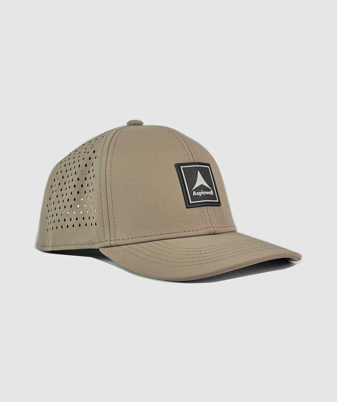 Sheridan Hat Vertical Trademark Rubber Patch ~ Base Tan