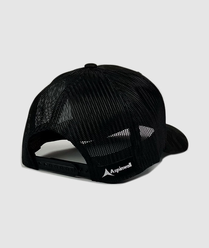 Granite Billings Craft Beer Leather Patch Hat ~ Black Camo