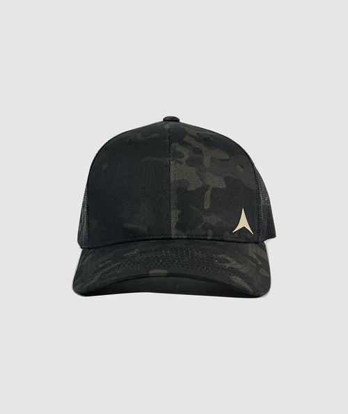 Granite Subtle A Rubber Logo Hat~ Black Camo