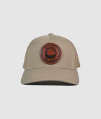 Topaz EST MMXIV Leather Patch Hat ~ Creme