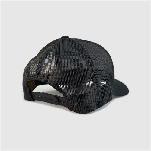 Topaz Montana Baseball Script Hat ~ Black