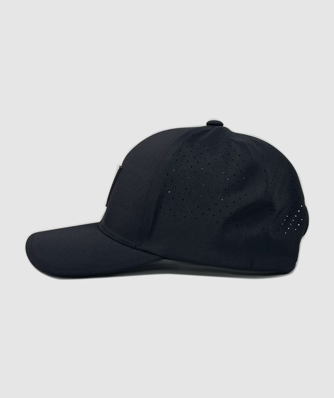 Cliffside Vertical Trademark Rubber Patch Hat ~ Black