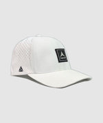 Cliffside Vertical Trademark Rubber Patch Hat ~ White