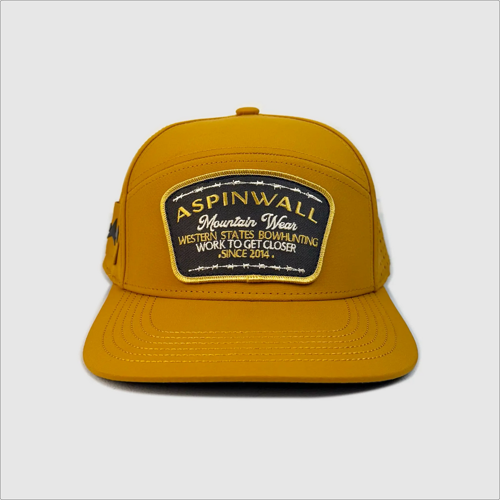Wapiti Hat Western States Bowhunting Embroidery Patch ~ Mustard (Limited Edition)